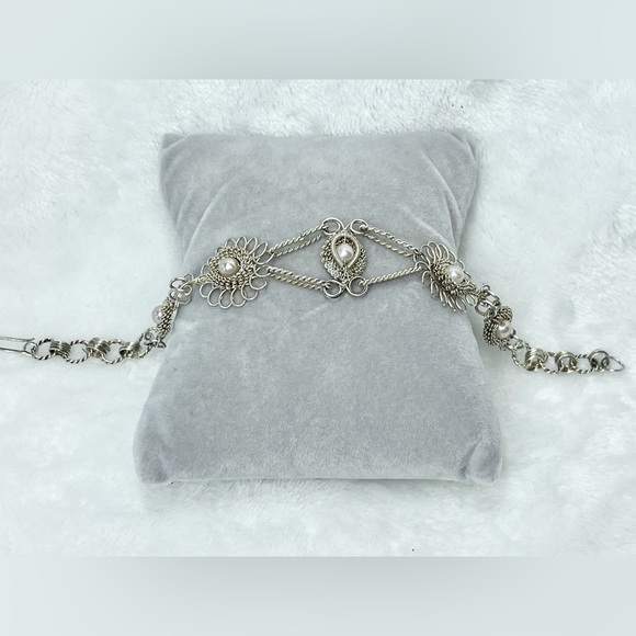 Sterling silver wire bracelet - Picture 2 of 6